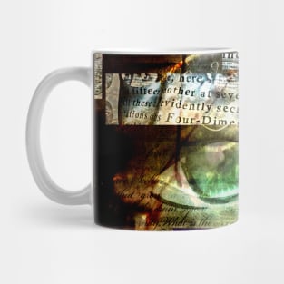 Green eye abstract Mug